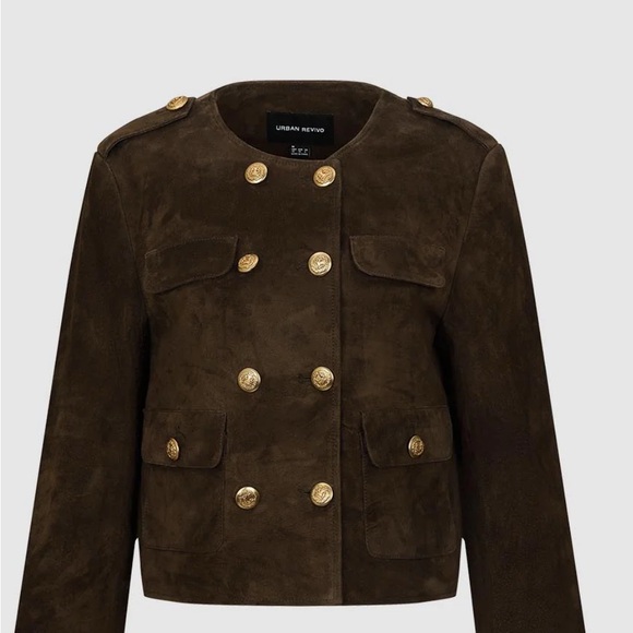 Urban Revivo Jackets & Blazers - Elegant Brown Double-Breasted Women's Blazer Never worn!!!